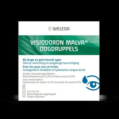 Visiodoron malva oogdruppels 0.4 ml 10 Ampullen