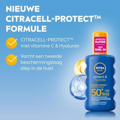 Nivea Sun Protect & Hydrate Zonnespray SPF50+ Nivea Sun Protect & Hydrate Zonnespray SPF50+