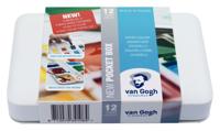 Van Gogh aquarelverf, pocket box met 12 halve napjes - thumbnail