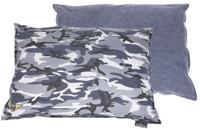 Lex & Max Hondenkussen Army Grijs - 100 x 70cm - Kussenhoes - thumbnail