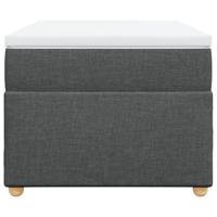 Boxspring met matras stof donkergrijs 90x190 cm - thumbnail