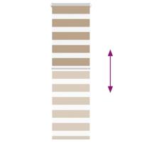VidaXL Zebrajaloezie 40x100 cm stofbreedte 35,9 cm polyester zandbruin - thumbnail