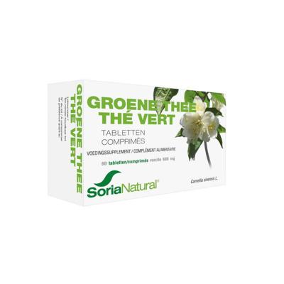 Soria Natural Groene Thee 600mg Tabletten 60st