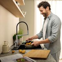 Hansgrohe Talis Select M54 PowderSpray ééngreeps keukenkraan Semi-Pro 3jet, rvs look - thumbnail