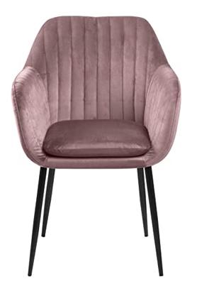Sohome Eetkamerstoel 'Albin' Velvet, kleur Dusty Rose Sohome Eetkamerstoel 'Albin' Velvet, kleur Dusty Rose