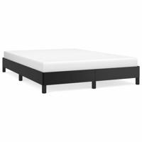 Bedframe kunstleer zwart 140x190 cm - thumbnail