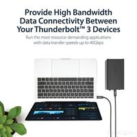StarTech.com 1 m Thunderbolt 3 kabel, USB type C oplaadkabel, 40 Gbit/s Thunderbolt 3 kabel, USB-C naar USB-C-kabel, Thunderbolt 3 USB-C-kabel, TB3-kabel (TBLT3MM1MA) - thumbnail