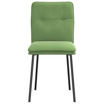 Eetkamerstoelen 2 st fluweel lichtgroen