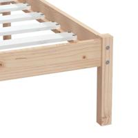 Bedframe massief hout 75x190 cm - thumbnail