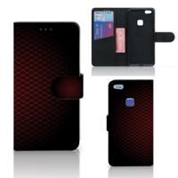 Huawei P10 Lite | Telefoon Hoesje | Geruit Rood - thumbnail