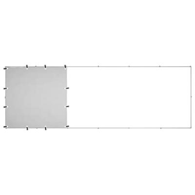 Hondenkennel 330x110x110 cm staal zilverkleurig