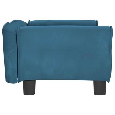 VidaXL Hondenmand 70x45x30 cm fluweel blauw
