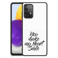 Samsung Galaxy A72 (5G/4G) | Telefoon Hoesje | met tekst Heart Smile - thumbnail