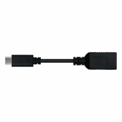 Nanocable 10.01.4201-3G USB-C OTG-kabel (On-The-GO) USB 3.1, overdrachtsnelheid tot 5 GB/s, tot 3 belastingversterkers, Gen1, mannelijk vrouwelijk, type C/M-A/H, zwart, 15 cms