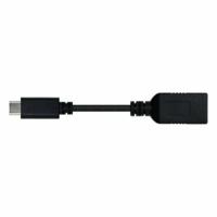 Nanocable 10.01.4201-3G USB-C OTG-kabel (On-The-GO) USB 3.1, overdrachtsnelheid tot 5 GB/s, tot 3 belastingversterkers, Gen1, mannelijk vrouwelijk, type C/M-A/H, zwart, 15 cms - thumbnail