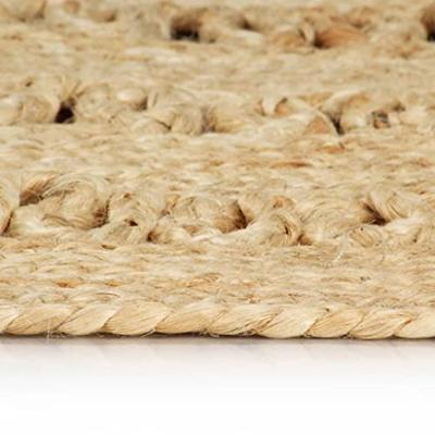 VidaXL Vloerkleed handgemaakt 210 cm gevlochten jute VidaXL Vloerkleed handgemaakt 210 cm gevlochten jute