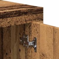 Dressoir 80x40x75 cm bewerkt hout oud houtkleurig - thumbnail