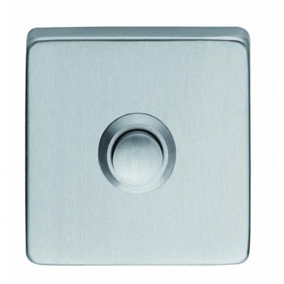 Intersteel Deurbel vierkant verdekt 53x53x8 rvs geborsteld