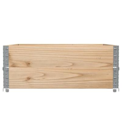 VidaXL Palletopzetranden 2 st 100x100 cm massief grenenhout