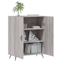 Dressoir 69,5x34x90 cm bewerkt hout grijs sonoma eikenkleurig - thumbnail