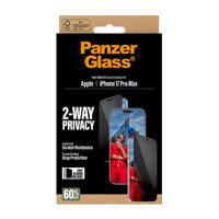 PanzerGlass PANZERGLASS - 2-Way Privacy Screen Protector iPhone 17 Pro Max Ultra-Wide Fit PG75492 Screenprotector (glas) met privacyfolie Apple IPhone 17 Pro - thumbnail