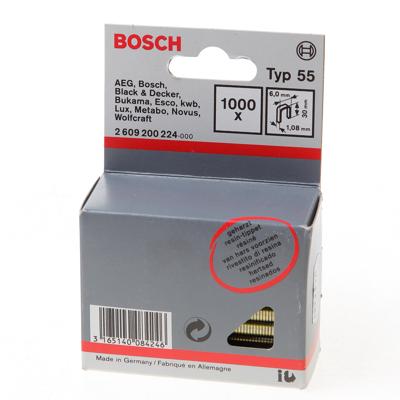 Bosch Accessoires Niet Smalle Rug 55-6X1,08X30 | 1000 stuks - 2609200224