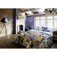 Dekbedovertrek set Lois LABELS P. Blauw Bed van 150 240 x 230 cm 4 Onderdelen - thumbnail