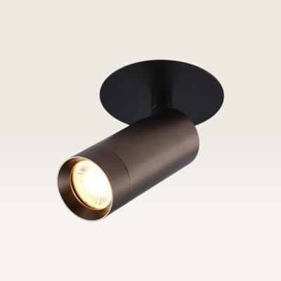 Inbouwspot Mavion nero bronzo - GU10-fitting - Spotlight - Zwevend licht - IP20 voor binnen - Zwart en brons - Met doorlusbedrading