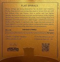 Aquila 210U Flat Spiral Series Short Scale Bass String Set EADG stemming - thumbnail
