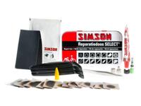 Simson Reparatiedoos select 12,5 cm aluminium rood/wit 23-delig - thumbnail