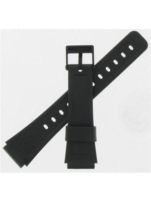 Horlogeband Casio 70635749 Kunststof/Plastic Zwart 19mm Horlogeband Casio 70635749 Kunststof/Plastic Zwart 19mm