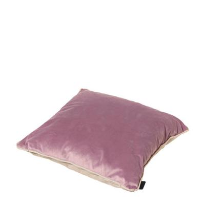Madison sierkussen Velvet 45 x 45 cm katoen lila/taupe