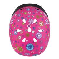 Globber helm elite lights pink flowers - thumbnail