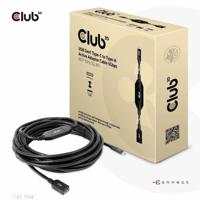 CLUB3D USB Gen1 Type-C to Type-A Active Adapter Cable 5Gbps M/F 10m/32.8ft - thumbnail