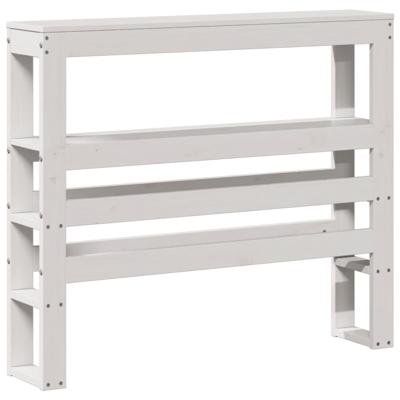 Bedframe zonder matras massief grenenhout wit 200x200 cm