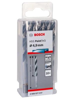 Bosch Accessories 2608577217 2608577217 HSS Metaal-spiraalboor 4.9 mm Gezamenlijke lengte 86 mm Gebruineerd DIN 338 Cilinderschacht 10 stuk(s)