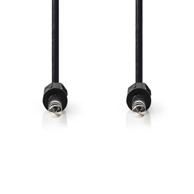 Stereo-Audiokabel | 6,35 mm Male - 6,35 mm Male | 5,0 m | Zwart