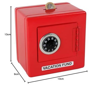 Goki kluis metaal rood