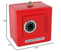 Goki kluis metaal rood - thumbnail