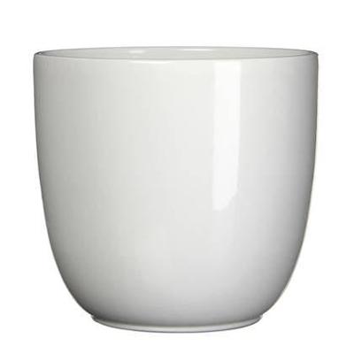 Bloempot Pot rond es/15 tusca 16 x 17 cm wit Mica - Mica decorations