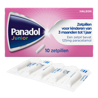 Panadol Junior Zetpillen 125mg 3 Maanden - 1Jaar - thumbnail