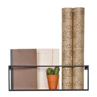 WOOOD Wandrek metaal zwart 50 cm | 6 stuks - thumbnail