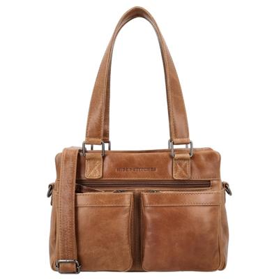 Hide & stitches porto handtas-Brown
