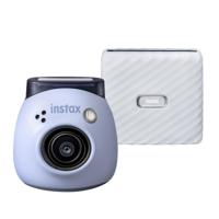 Fujifilm INSTAX PAL digital camera, Lavender Blue + printer Link WIDE, Ash White - thumbnail
