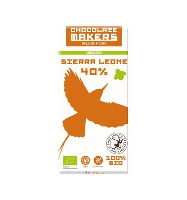 Chocolatemakers Little bee eather 40% vegan bio 80 Gram