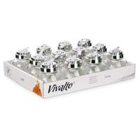 Flesje Vivalto Transparant Metaal Glas Plastic 260 ml 10,3 x 10 x 9 cm (12 Stuks) - thumbnail