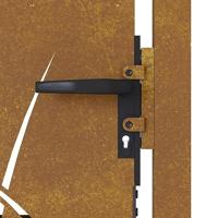 Poort 105x105 cm grasontwerp cortenstaal - thumbnail