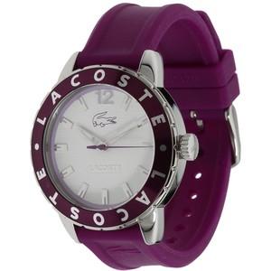 Lacoste horlogeband 2000661 / LC-54-3-27-2271 Rubber Paars 18mm Lacoste horlogeband 2000661 / LC-54-3-27-2271 Rubber Paars 18mm