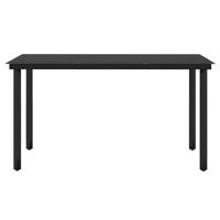 5-delige Tuinset met kussens zwart - thumbnail