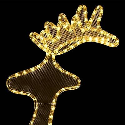 Kerstversiering rendier met mesh 306 LED's 60x24x89 cm Kerstversiering rendier met mesh 306 LED's 60x24x89 cm